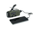 Radio solaire d'urgence avec dynamo et lampe LED - Survie portable