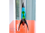 Lampe à lave fusée Telstar Rocket noire