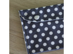 Pochette pressions - Pois blanc/gris