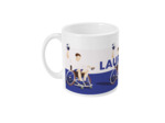 Tasse ou mug handfauteuil "Handball en bleu" - Personnalisable