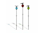 Ensemble 3 tuteurs boule fonte libellule 8x135cm