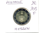 ALLEMAGNE 2015 F 2 EURO COMMEMORATIVE HESSEN SUP