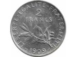 FRANCE 2 FRANCS SEMEUSE 1909 SUP