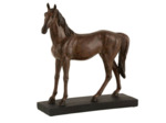 Statuette cheval résine marron grande 35x12x36cm
