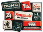 Nostalgic-Art 83114 -  Set de 9 Magnets rétro Kawasaki