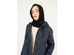 Cagoule en laine en maille fantaisie