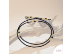 CHAÎNE DE LUNETTES BLACK SCINTILLANT