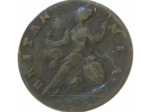GRANDE BRETAGNE 1/2 PENNY GEORGES II 1735 TB+