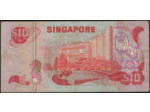 SINGAPOURE 10 DOLLARS Non daté (1980) Série A26 TTB (W11b)