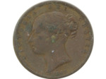 GRANDE BRETAGNE 1 FARTHING VICTORIA 1847 TB+