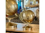 Globe déco aluminium doré 19x18x30cm