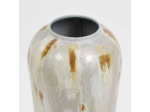 Vase Titiana blanc métal 71x23x23cm