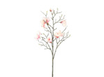 Fleur Magnolia Rose Clair en Polyester Haute Tige 86cm