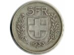 SUISSE 5 FRANCS 1933 B TB+