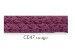 Double passepoil corde 10mm ROUGE 42033 C047 le mètre