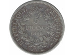 FRANCE 5 FRANCS HERCULE DUPRE 1848 K TB+ N2