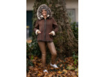 57344 Veste femme cuir marron