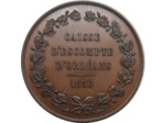 MEDAILLE - CAISSE D'ESCOMPTE D'ORLEANS 1856 TTB+