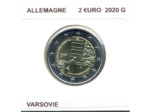 ALLEMAGNE 2020 G  2 EURO COMMEMORATIVE VARSOVIE SUP