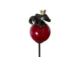 Ensemble 3 tuteurs boules fonte grenouilles 8x135cm