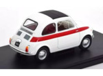 WhiteBox 1/24 - miniature Fiat 500 1960, rouge et blanche