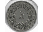 SUISSE 5 RAPPEN 1893 B TTB-