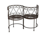 Banc de jardin fer confident 105x53x85cm