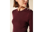 Pull marin uni Marée 100% laine Mérinos SAICT JAMES