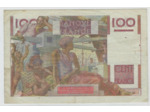 FRANCE 100 FRANCS JEUNE PAYSAN FILIGRANE INVERSE 6-8-1953 Y.556 TTB
