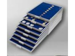 MEDAILLIER BOX 24 CASES CARRE BLEU (Yvert2023)