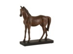 Statuette cheval résine marron 27x8x28cm
