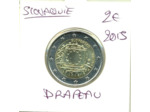 SLOVAQUIE 2015 2 EURO DRAPEAU EUROPEEN SUP