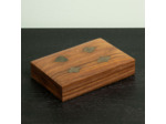 Boîte 2 Jeux de Cartes et Dés Bois 4x12x18cm
