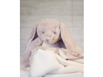 Peluche lapin avec plaid personnalisé
