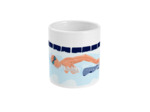 Tasse ou mug de natation vintage "Le Crowl" - Personnalisable