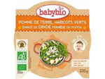 Haricot vert emince dinde assiette 230g Babybio - Mon p tit plat