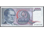 YOUGOSLAVIE 5000 DINARA 1-1-1985 SERIE CP TTB+ (W93a)