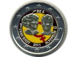 Belgique 2011 2 EURO COLORISEE JOURNEE DE LA FEMME SUP N2