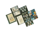 POCHETTES PLASTIQUES OPTIMA 7 BANDES NOIRES 323995