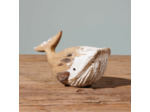 Sculpture Petite Baleine Bois naturel 15x6x9cm