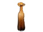 Vase eclosion verre marron M 10x10x33cm