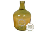 Vase dame-jeanne jaune 12L 42x27cm