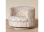 Fauteuil tissu pivotant Serena 68x79x78cm