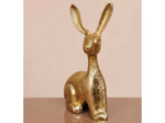 Décoration Pierre lapin laiton 25x10x15cm