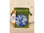 Badge Toile de Jouy palmier-Création française