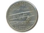 AMERIQUE (U.S.A) 1/4 DOLLAR 2001 D NORTH CAROLINA SUP