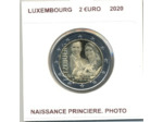 LUXEMBOURG 2020 2 EURO NAISSANCE PRINCIERE PHOTO SUP