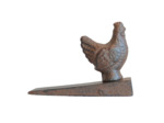 Bloque porte poule fonte 11x3x8cm