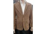 ELY Blazer homme cuir chèvre velours camel