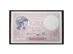 FRANCE 5 FRANCS VIOLET 20-7-1939 E.59055 SUP F 04/02